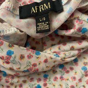 AFRM Zadie Semi Sheer Turtleneck